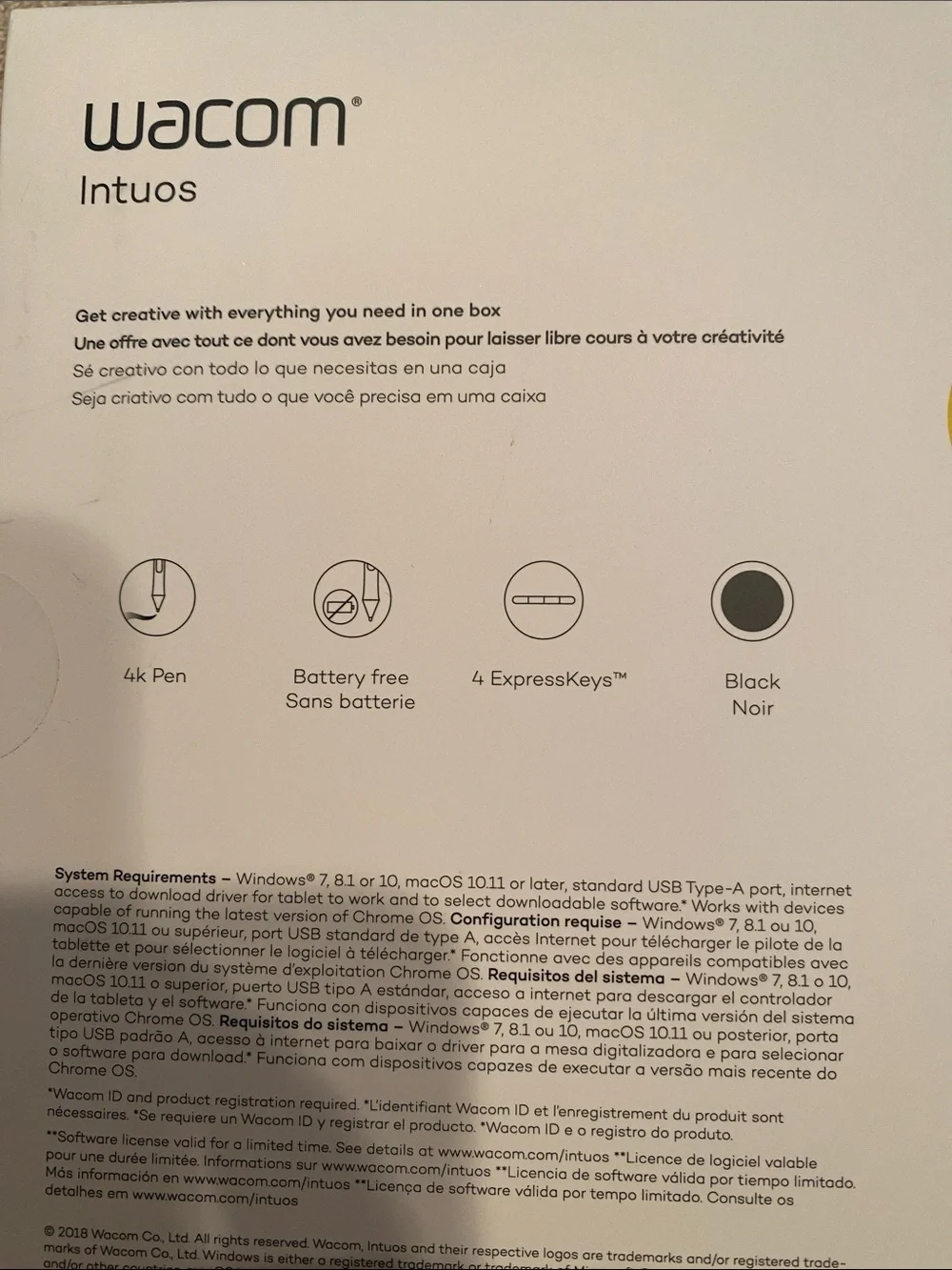 Wacom Intuos creative pen tablet